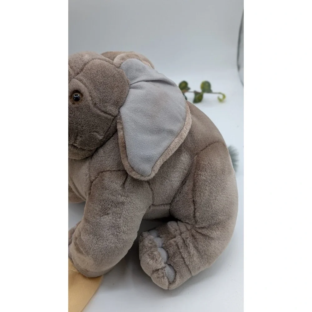 Conservation Collection Plush Elephant – Gray Stuffed Elephant Toy with Tag